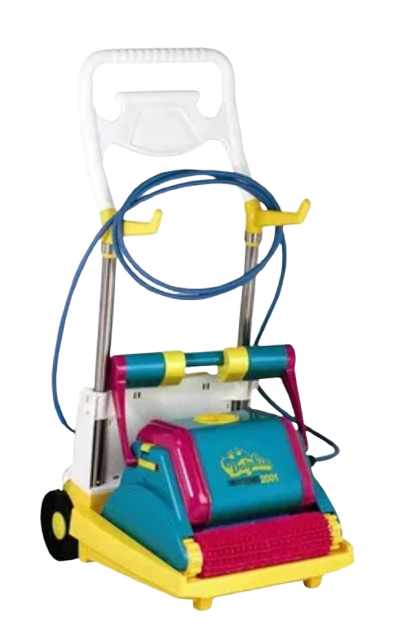 Dolphin-avec-Chariot-robot-piscine